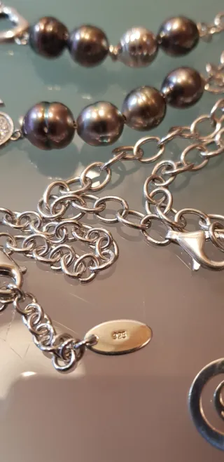 Collar y pulsera Rambaud perlas y plata