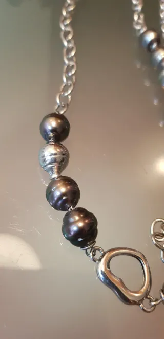 Collar y pulsera Rambaud perlas y plata