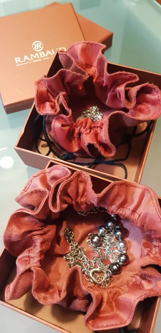 Collar y pulsera Rambaud perlas y plata