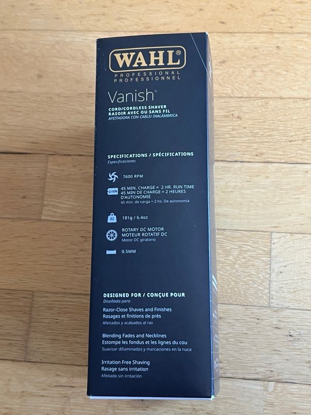 Máquina Afeitar Wahl Vanish Cord/Cordless