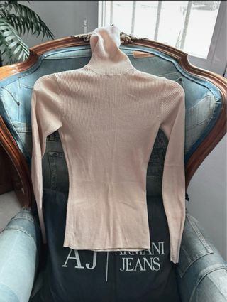 Suéter Massimo Dutti Seda/Lana Talla XS Rosa