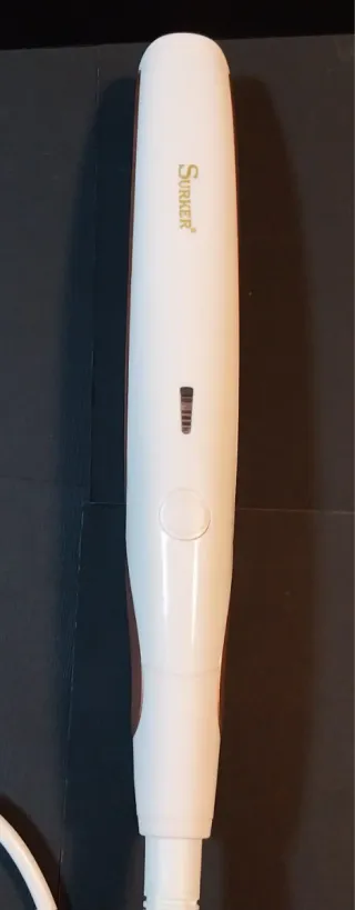 Piastra per capelli SURKER bianca e oro