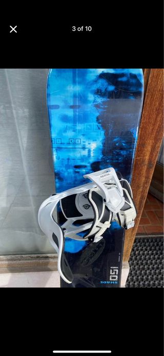 Snowboard Salomon 150cm + fijaciones + funda