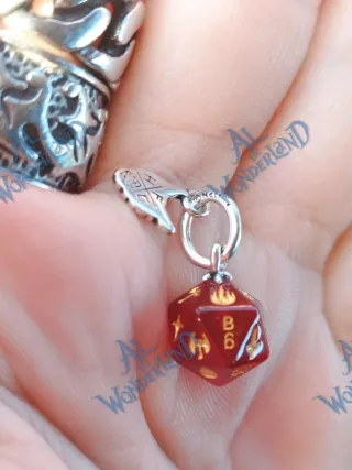 Pandora Stranger Things Hellfire Club Charm Rosso