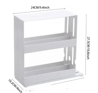 Estante Giratorio Doble Capa para especias Cocina