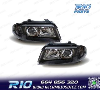 FAROS AUDI A4 B5 99-01 FONDO NEGRO