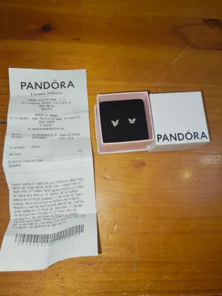 Pendientes Pandora Mariposa Brillantes