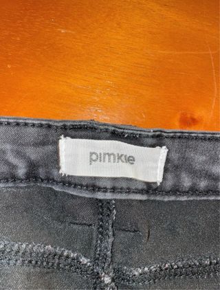 Pantaloni vita bassa neri Pimkie