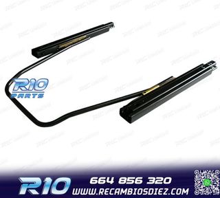 KIT ASIENTO BAQUET UNIVERSAL CUERO NEGRO ESTILO SPORTSTER CU