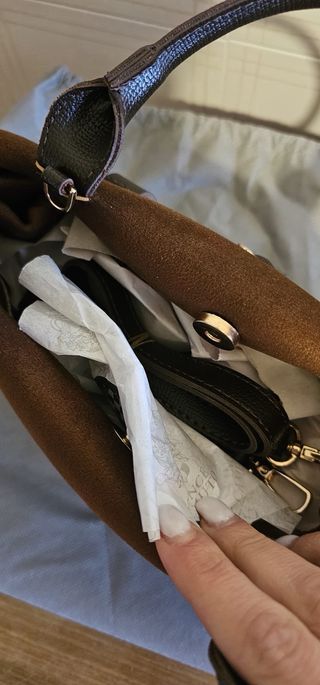 Borsa a tracolla Vince Camuto marrone