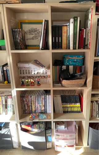 Estantería modular 8 huecos madera