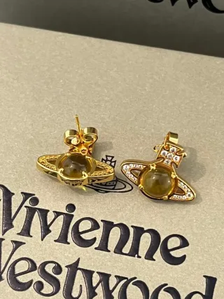 Pendientes Vivienne Westwood Oro y Verde