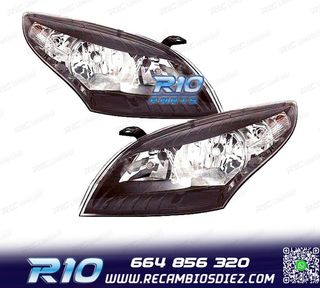 FAROS PARA RENAULT MEGANE III 08-11 FONDO NEGRO