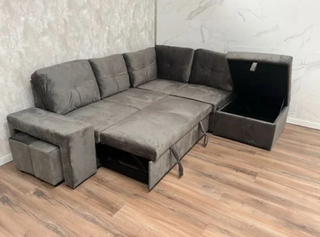 OFERTA - HERMOSO SOFÁ CAMA CHAISE LONGUE