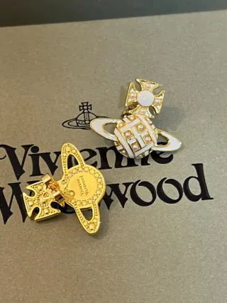 Pendientes Vivienne Westwood Oro Blanco