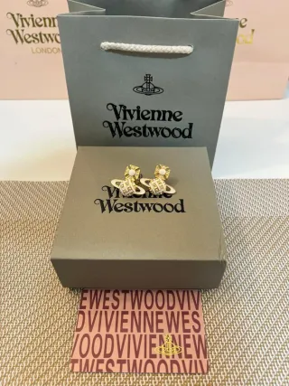 Pendientes Vivienne Westwood Oro Blanco