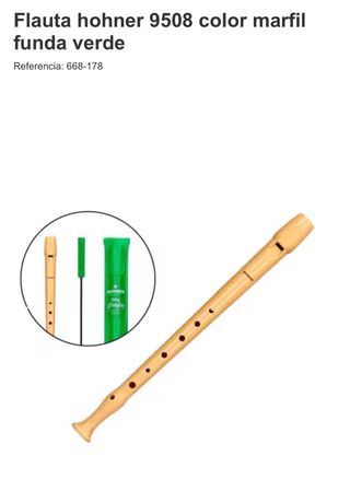 Flauta Hohner 9508 funda verde