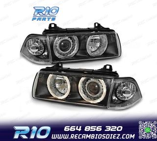 FAROS BMW E36 COUPE CABRIO ANGEL EYES FONDO NEGRO