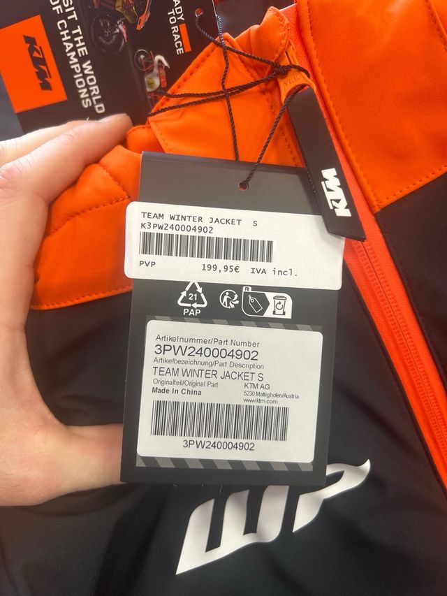 Chaqueta KTM Racing Team Impermeable Adulto