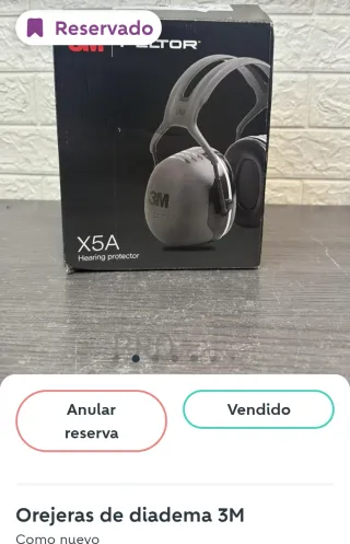 Auriculares 3M X5A Protección Auditiva