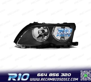 FARO IZQ BMW E46 01-05 FONDO NEGRO