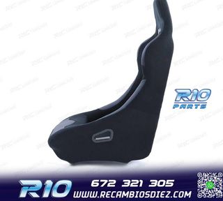 ASIENTO BAQUET UNIVERSAL ALCANTARA NEGRO LOOK POLE POSITION