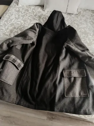 Abrigo Desigual Marrón y Gris