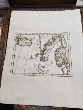 Mapa antiguo 1786 siglo XVIII