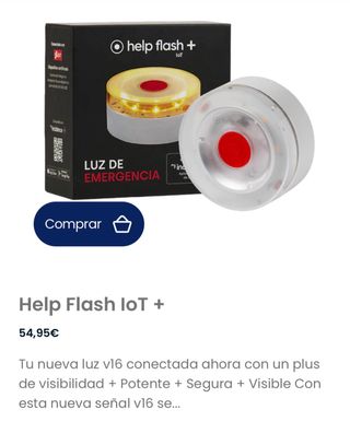 Baliza V16 Geolocalizable Help Flash+