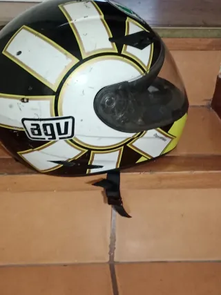 Casco AGV Rossi Negro/Dorado