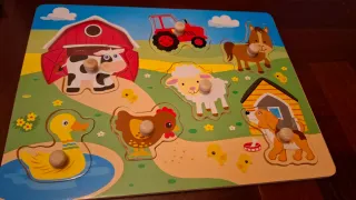 Puzzle Granja Madera Nenittos 7 Piezas