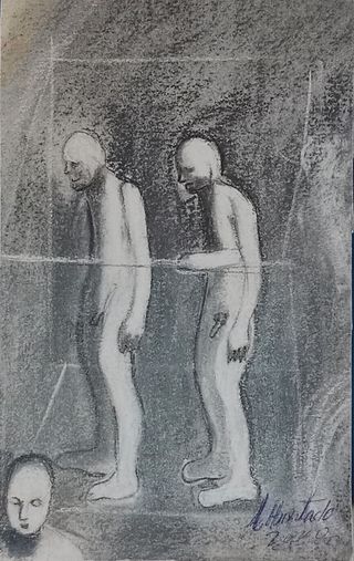 Cuadro Carbón Figuras Humanas