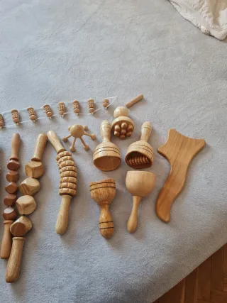 Set Maderoterapia Completo Madera 100% colombiana