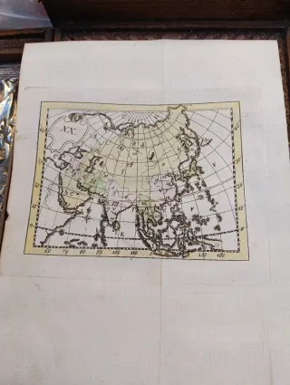 Antiguo mapa de Asia 1786