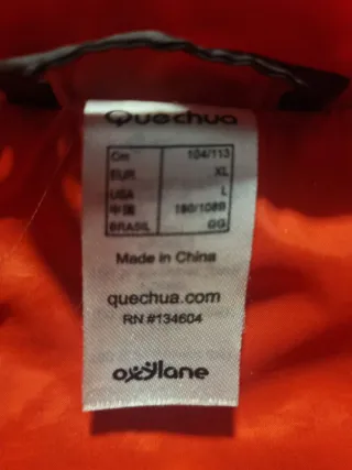 Abrigo plumas hombre ,Quechua 700 cuins.Bionnassay