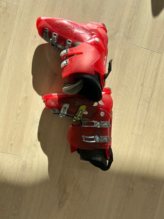 Botas de esquí Salomon, de color rojo, talla 43