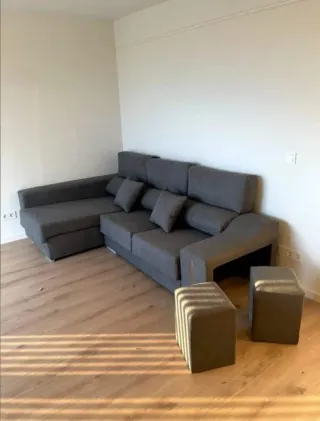 Sofá Chaiselongue Gris Tela