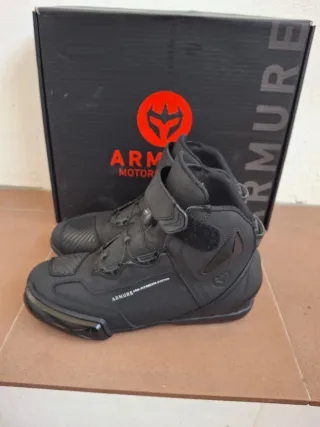 Botas Moto ARMURE Negras Poco Uso N42