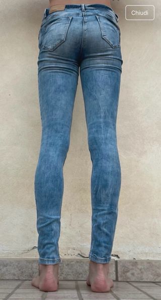 Jeans skinny vita bassa Pimkie blu
