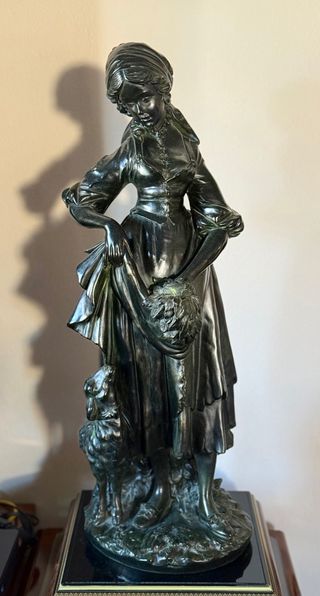 Figura Decorativa Bronce Imitación 57cm