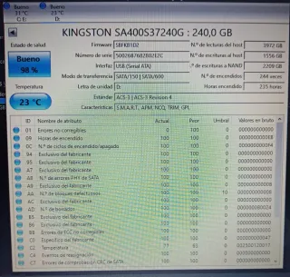 Disco Duro SSD Kingston 240 GB