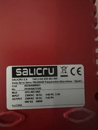 SAI Salicru Rojo