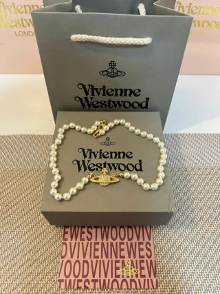 Collar Vivienne Westwood perlas y oro