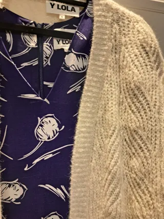 Vestido Bimba y Lola Morado Corto