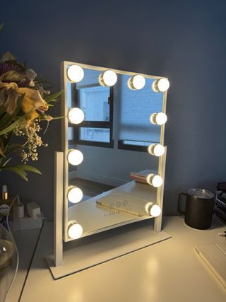 Specchio trucco con 12 luci LED
