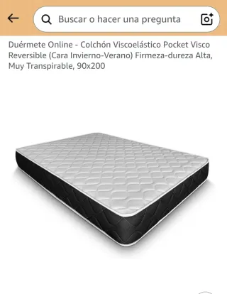 Colchon 90x200 Prácticamente nuevo