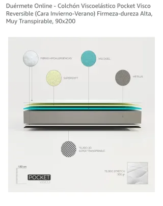 Colchon 90x200 Prácticamente nuevo