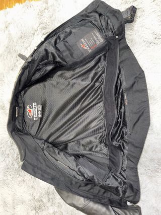 Tuta moto Alpinestars pelle nera