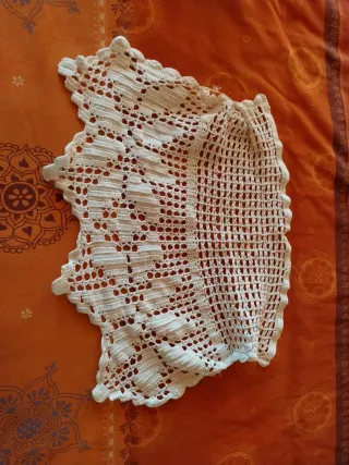 Cubre butaca crochet blanco