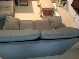 2 Sofás Grises 2 Plazas Poco Uso